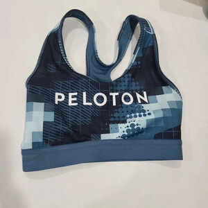 Adidas X PELOTON Size Small Prime Green Sports Bra Racerback Athletic Activewear